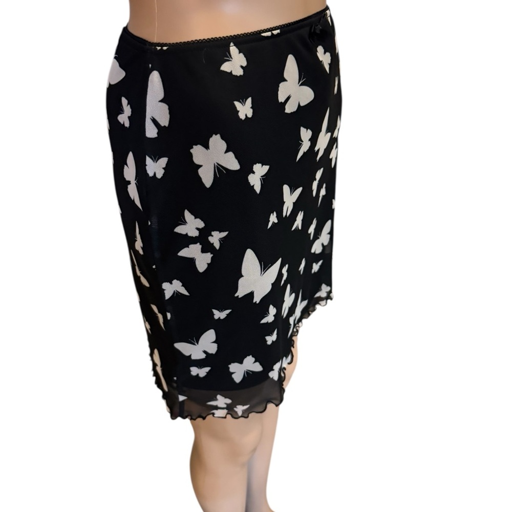 Wild Fable Womens Black Butterfly Mesh Mini Skirt, Size S - Picture 11 of 11